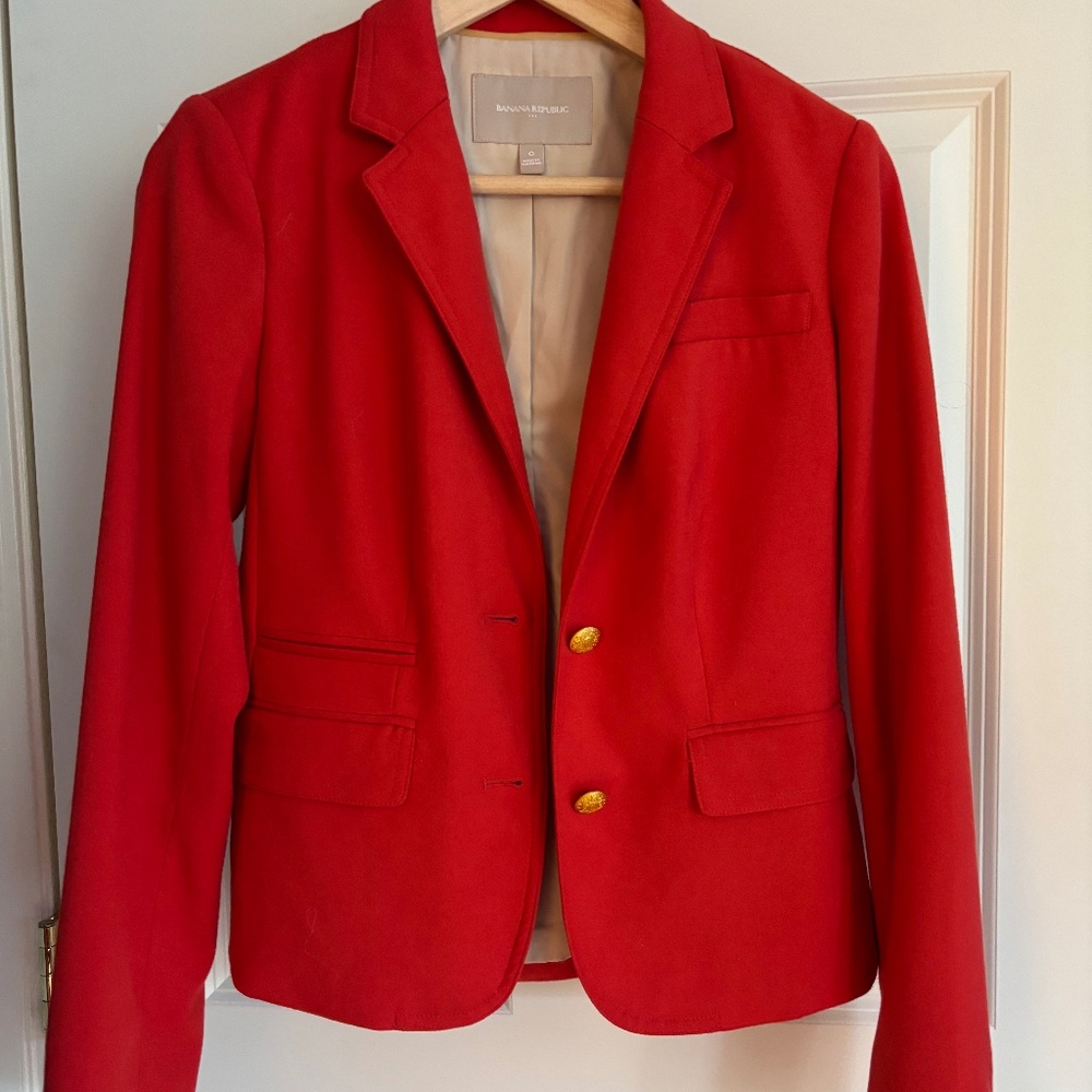 Banana Republic orange blazer